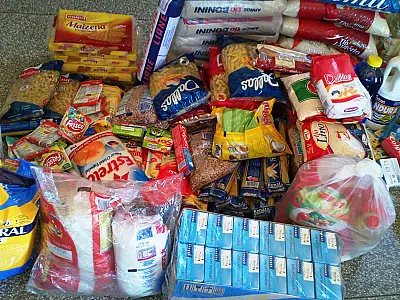Ciclistas arrecadam alimentos para asilo em Campo Grande