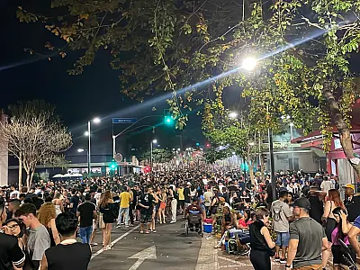 Interdição da rua 14 de Julho impulsiona comércio noturno em bares e restaurantes