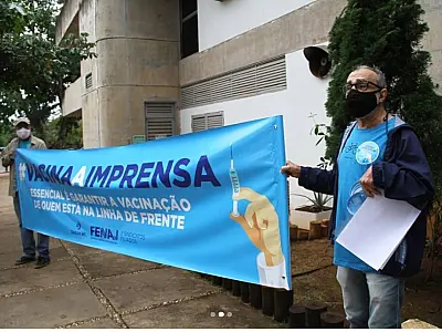 Jornalistas reivindicam inclusão da categoria no Plano Nacional de Vacinação contra a Covid-19